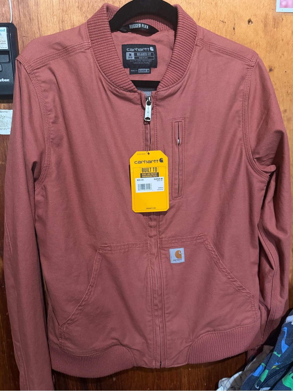 Carhartt Rose-Tinted Bomber Jacket